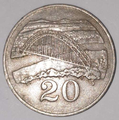 1991 - 20 CENT COIN - ZIMBABWE - (Copper-Nickel)